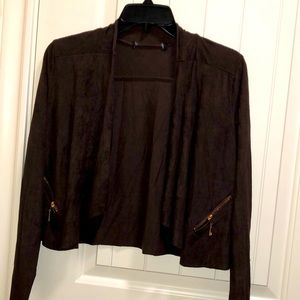 Chocolate Suede Blazer